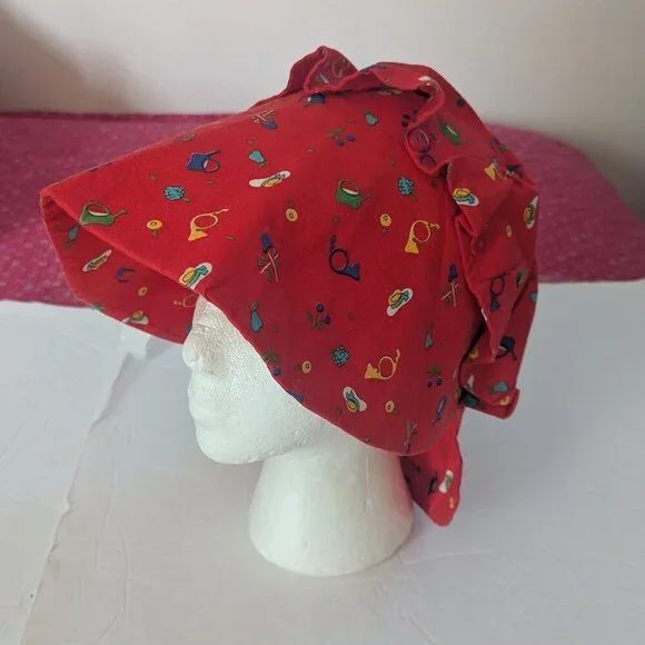 Bonnet Garden Girl Costume Boho‎ Sun Hat Handmade Gardening Holiday - Picture 7 of 8